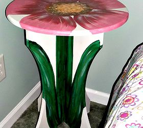 flower table, painted furniture