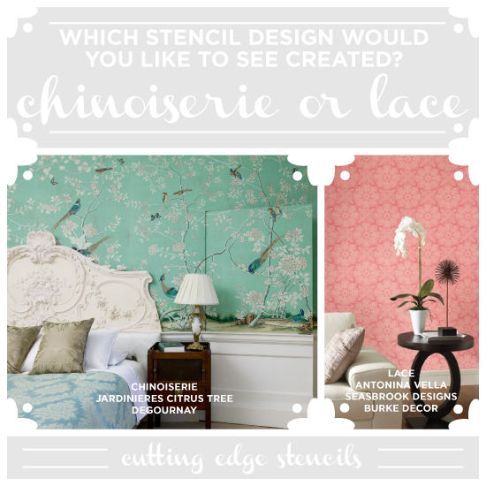 which stencil design would you prefer us to design chinoiserie or lac, painting