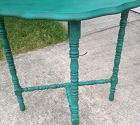 grandpa s dump table, chalk paint, painted furniture, I just love her lines