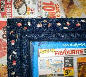 french caribbean mirror makeover, crafts, I added a midnight blue base paint colour