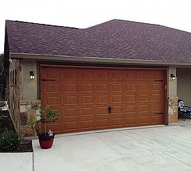 awesome garage doors, doors, garage doors, garages, This is beautiful Clopay 4300 with Medium Oak Ultra Grain finish and Coachman hardware