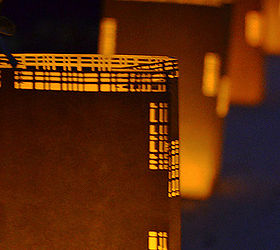cityscape luminaries to light your path, crafts, halloween decorations, home decor, lighting, thanksgiving decorations, luminaries fall night glow led light tealight gift bag gold flicker candle autumn halloween thanksgiving christmas amy renea a nest for all seasons crafts unleashed falldecor halloween holiday thanksgiving christm