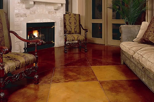 floor tile cleaning, home maintenance repairs, tile flooring, Concrete Acid Staining 2