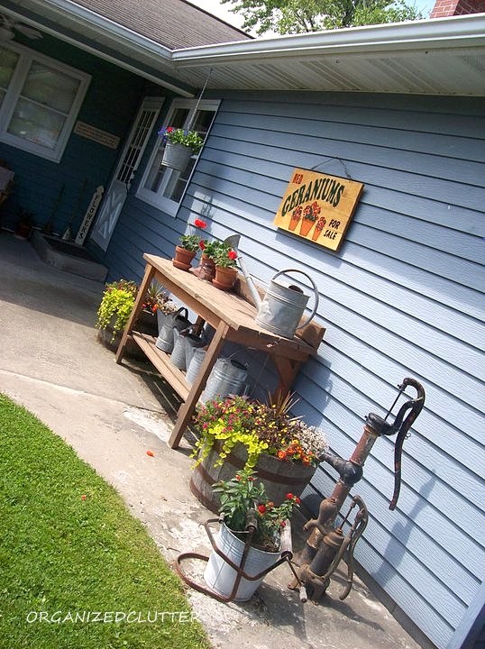 a new potting bench, gardening, outdoor living, It has been retired