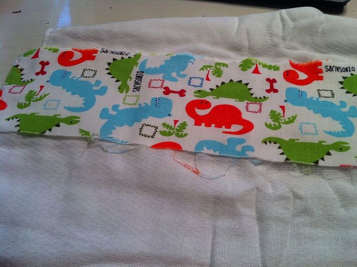 homemade personalized baby burp cloth, cleaning tips, go green, Pin and sew pin and sew these don t take much time at all The hardest part is deciding which fabrics to use for these fabulous baby cleaning cloths
