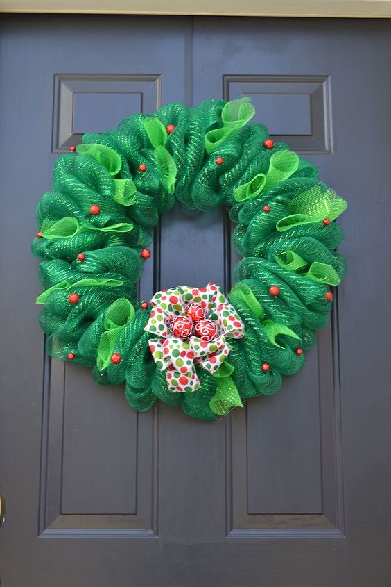 christmas wreaths are popping up all over my house, christmas decorations, seasonal holiday decor, wreaths, Here s Holly Jolly