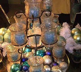 my blue and silver christmas 2012, seasonal holiday d cor, A candle tree just for me