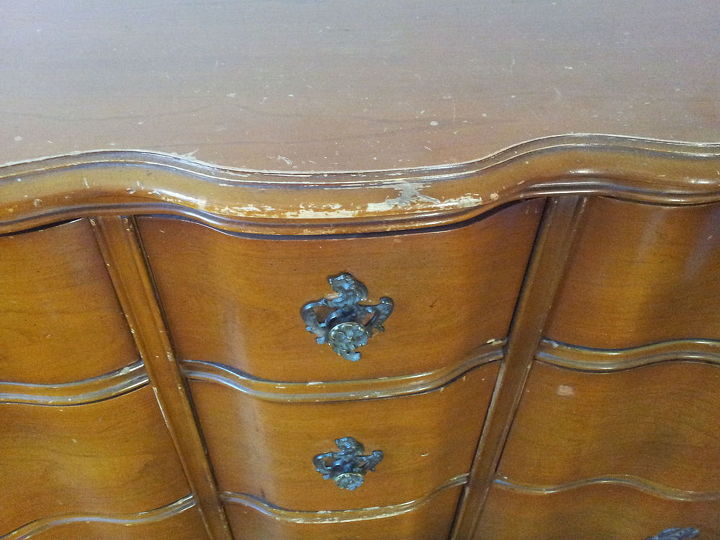 gorgeous before and after refinished dresser