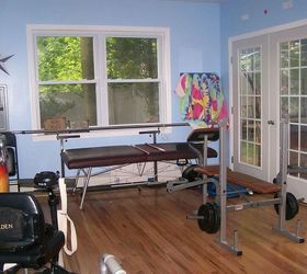 the gym on lavender hill, doors, home decor, home improvement, pool designs, spas, plenty of room for the massage table weights etc