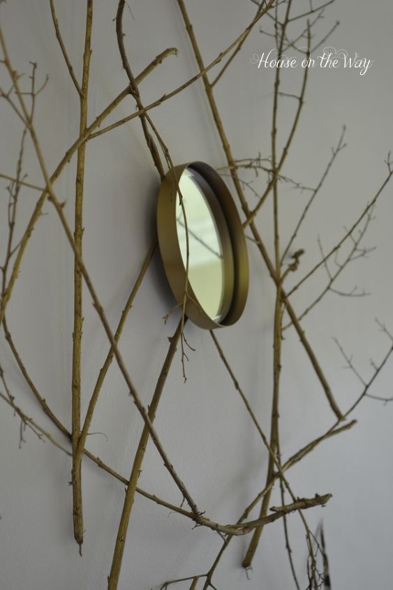 imitacin de un espejo en forma de rama de rbol por menos de 3 dlares