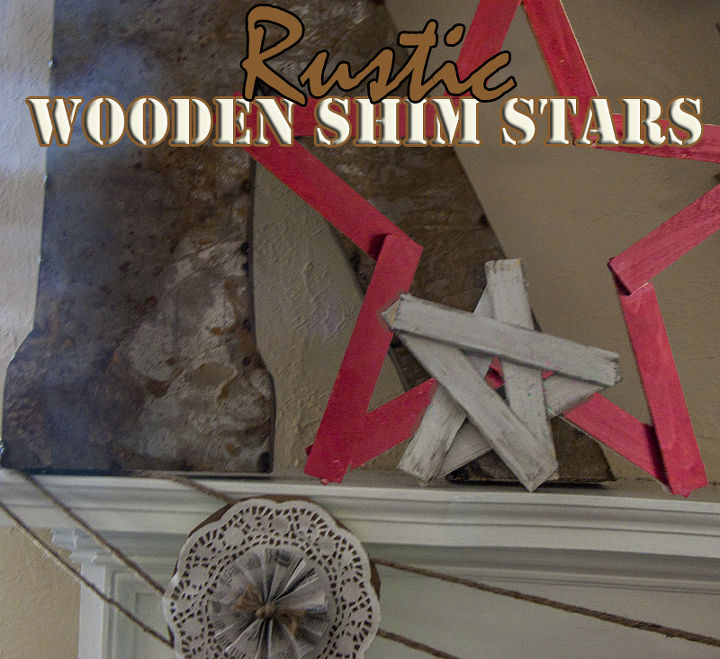 how to make stars from left over wooden shims, crafts, woodworking projects, You can make two different sized stars depending on how many of the shims you have