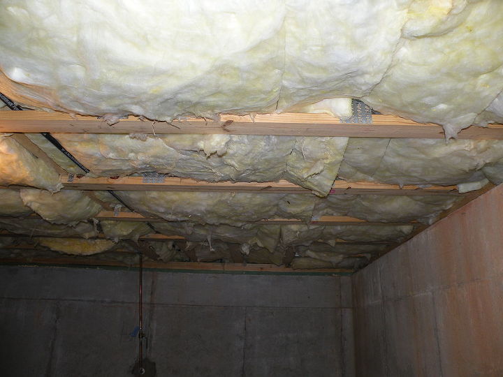 mold remediation in basement, basement ideas, home maintenance repairs, how to, paint colors, wall decor, View 2 of Unfinished area in basement to be cleaned ceilings