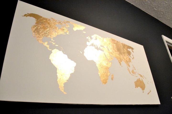 arte de mapa dorado, Arte del mapa en pan de oro