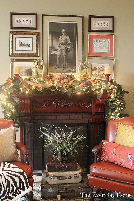 the little train that could amp my family room mantel, christmas decorations, seasonal holiday decor