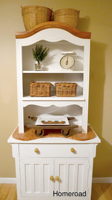 hutch topper, home decor, painted furniture