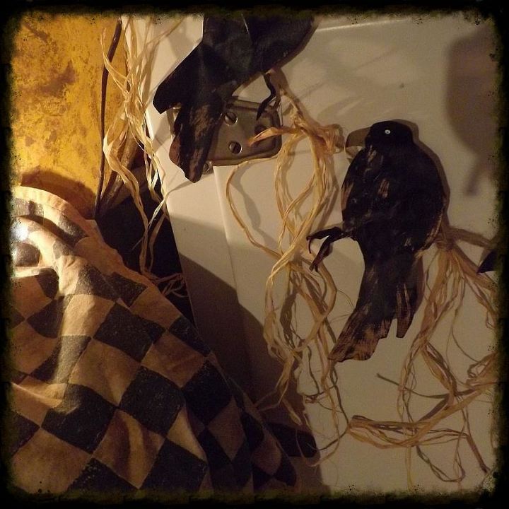autumn blackbird garland made from yep you guessed right brown bag, crafts, repurposing upcycling, seasonal holiday decor, They are strung on cording
