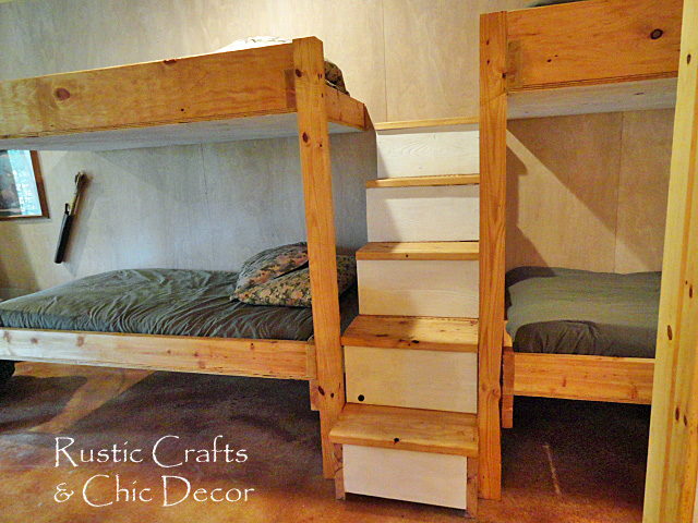 diy double bunk bed design