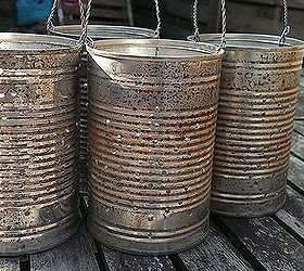 make something for nothing how to re purpose your old soup tins, crafts, outdoor living, these would look lovely on the mantle piece or in a window indoors or dot them around your garden for a summer party