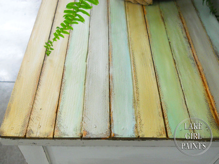 side table makeover cottage chic, painted furniture
