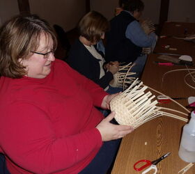 basket weaving class i took and basket i made 11 3 12, crafts, This is the basket below see how she has the reed up straight that is why it is tall and smaller mine above u can see how it is loose and the spokes are outward more