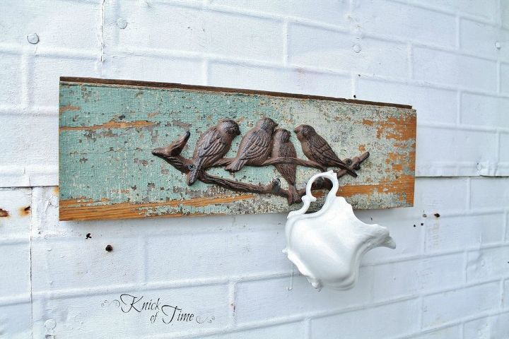 coat racks from salvaged wood, foyer, organizing, storage ideas, This is the original chippy painted wood