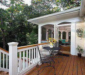 inviting deck with screened porch, decks, home decor, outdoor living, porches