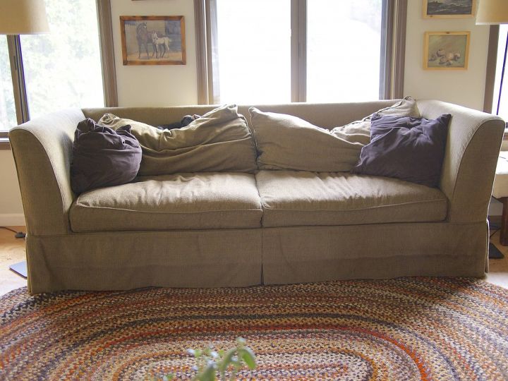 ahorro de bricolaje fcil para un sof viejo y cansado