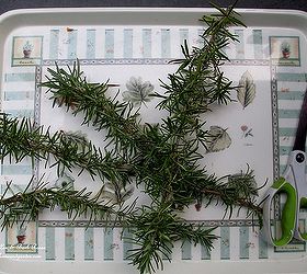 make a fresh rosemary wreath, crafts, home decor, seasonal holiday decor, wreaths, Leggy sprigs that I couldn t bear to toss out http ourfairfieldhomeandgarden com diy project make a fresh rosemary wreath