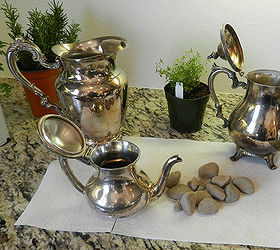 my diy silver kitchen herb garden, gardening, kitchen design