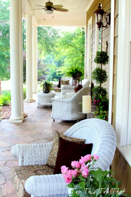 summer southern porch, outdoor living, porches
