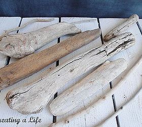 driftwood sailboats, crafts, repurposing upcycling, seasonal holiday decor, woodworking projects, Pieces of weathered wood gathered from the bank of a local creek Counts as driftwood in my book