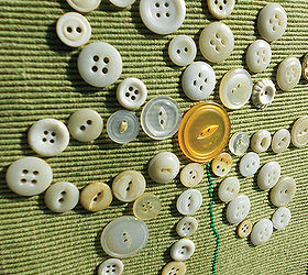 button daisy decor, crafts