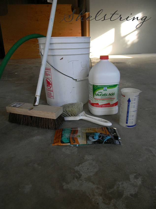 garage reveal, cleaning tips, garages, storage ideas, Painting the garage floor prep work