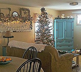 home for the holidays, seasonal holiday decor, Even small living spaces can be beautiful and festive
