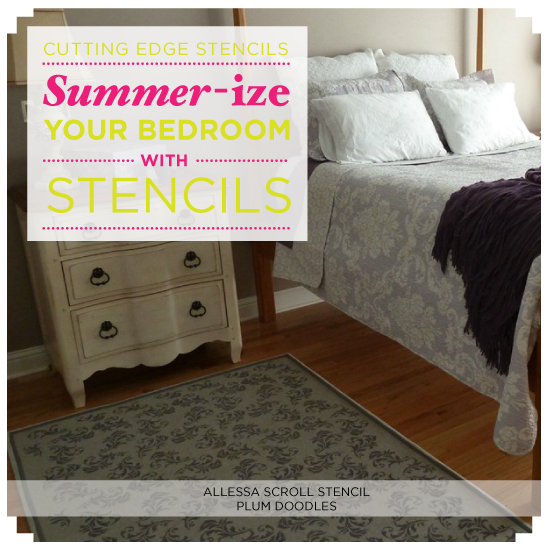 summer ize your bedroom with stencils, bedroom ideas, home decor, painting