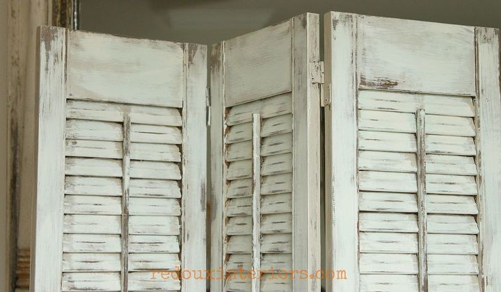 how to paint old shutters and use for decor, Now they look like they came from a beach cottage not a random estate sale