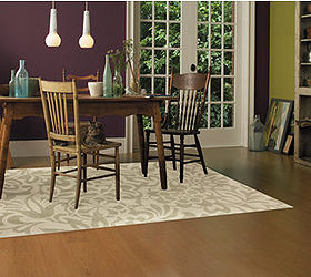 weekend project refresh and revive your dining room, dining room ideas, home decor, Change what s underfoot Now that the weather is warming choose a lighter floor covering such as a bright area rug like this