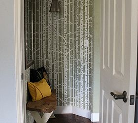 creating an inviting hallway with stencils, foyer, home decor, painting
