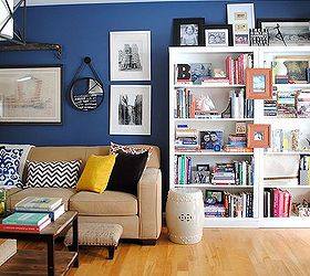 a newly designed home office family room, home decor, living room ideas