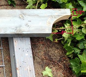 easy garden trellis, diy, outdoor living, woodworking projects, Cut a decorative curve out of the end or cut at a 45 degree angle