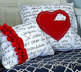 valentine s day pillows love note pillows, crafts, valentines day ideas