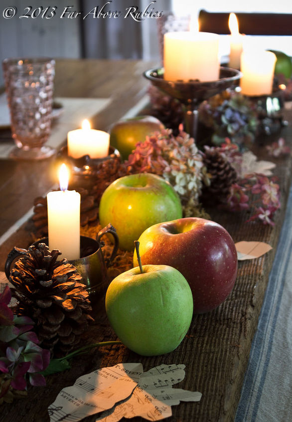 autumn apples, seasonal holiday decor