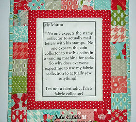 quilter out there this is perfect for the quilter or sewer that does not sew but, crafts, The site is above for the PDF and instructions