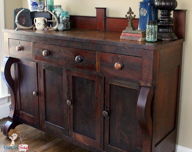 Estate Sale Treasure: Antique Empire-Style Hotel Sideboard Hometalk estate sale treasure antique empire style hotel sideboard, home decor, painted furniture - Estate Sale Treasure: Antique Empire-Style Hotel Sideboard Hometalk