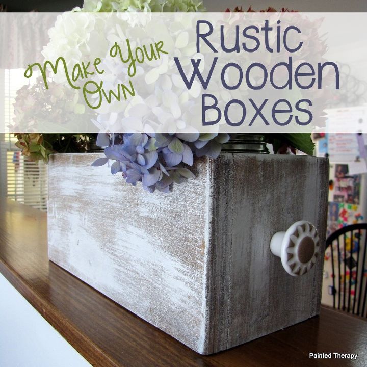 diy rustic wooden boxes, diy, home decor, how to, organizing, woodworking projects