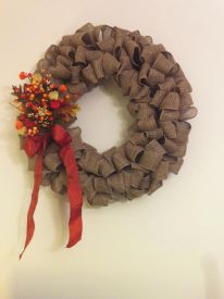 diy burlap wreath, crafts, wreaths, Burlap Wreath