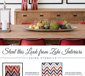steal these looks from zohi interiors using stencils, bedroom ideas, crafts, painting, wall decor