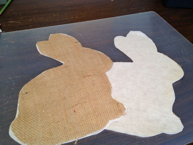 last minute burlap bunny project, crafts, easter decorations, seasonal holiday decor