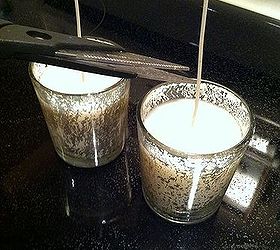 diy scented candles, crafts, Once dry trim the wicks and enjoy