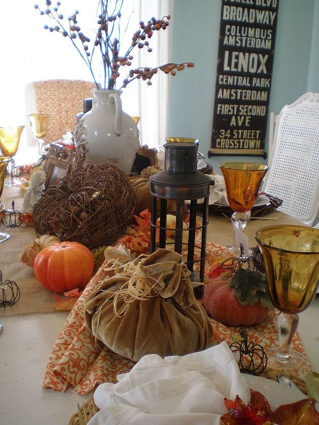 thanksgiving day tablescape idea, seasonal holiday d cor, thanksgiving decorations